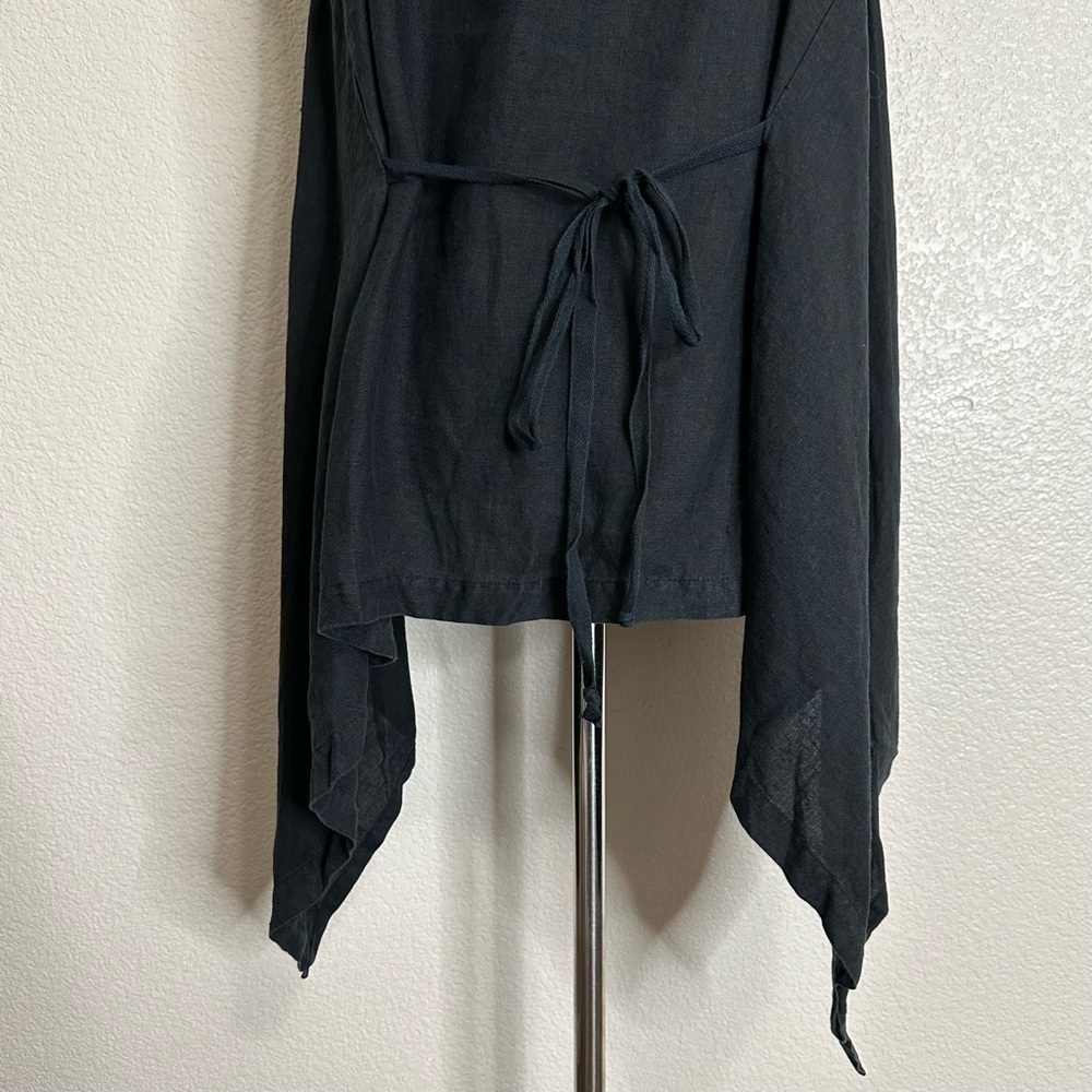 Bryn Walker 100% Linen Open Front Drape Cardigan, Sz Small - Picture 7 of 12